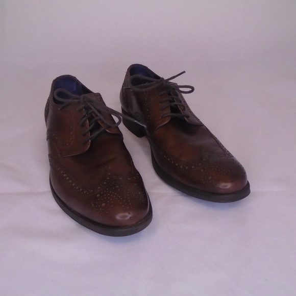 Cole Haan Other - COLE HAAN MENS WINGTIP OXFORD BROWN LEATHER DRESS